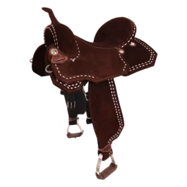 Sela Tambor Neoprene Marrom Tenteado Dupla